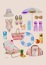 Load image into Gallery viewer, A3 /A2 Fun in the Sun Poster Print