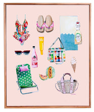 Load image into Gallery viewer, Peachy day for the Beach- Giclee Fine Art Print