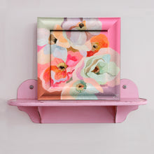 Load image into Gallery viewer, 'Poppy Study 1' Original artwork on up-cycled wooden frame
