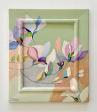 Load image into Gallery viewer, 'Willowbank' Original artwork on up-cycled wooden frame