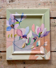 Load image into Gallery viewer, 'Willowbank' Original artwork on up-cycled wooden frame