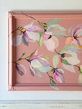 Load image into Gallery viewer, 'Away with the Fairies' Original artwork on up-cycled wooden frame
