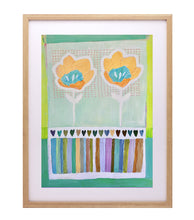 Load image into Gallery viewer, A3 Pansy with Stripes print