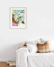 Load image into Gallery viewer, A3 Green Bouganvillea Print