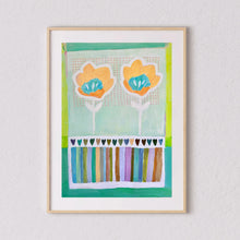 Load image into Gallery viewer, A3 Pansy with Stripes print