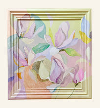 Load image into Gallery viewer, 'After the Dance' Original artwork on up-cycled wooden frame and Canvas board.
