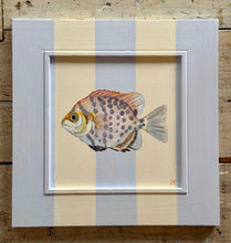 Load image into Gallery viewer, 'Rabbit Fish' Original artwork on up-cycled wooden frame
