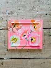 Load image into Gallery viewer, 'Poppies always' Original artwork on up-cycled wooden frame

