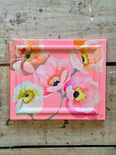 Load image into Gallery viewer, 'Poppies always' Original artwork on up-cycled wooden frame

