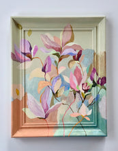 Load image into Gallery viewer, 'Our favourite tree' Original artwork on up-cycled wooden frame
