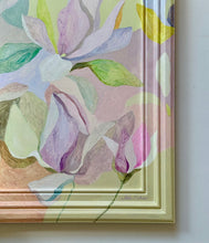 Load image into Gallery viewer, 'After the Dance' Original artwork on up-cycled wooden frame and Canvas board.

