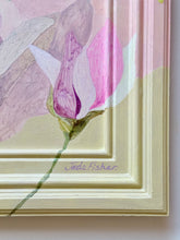 Load image into Gallery viewer, 'After the Dance' Original artwork on up-cycled wooden frame and Canvas board.
