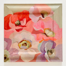 Load image into Gallery viewer, 'Poppy Study 2' Original artwork on up-cycled wooden frame

