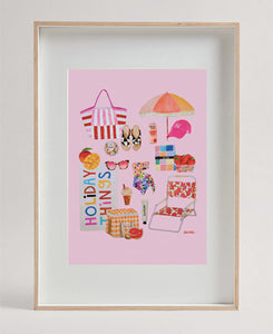 A3 / A2 Tutti Frutti Summer Poster print