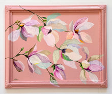 Load image into Gallery viewer, 'Away with the Fairies' Original artwork on up-cycled wooden frame
