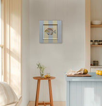 Load image into Gallery viewer, 'Rabbit Fish' Original artwork on up-cycled wooden frame
