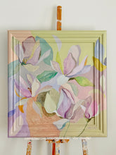 Load image into Gallery viewer, 'After the Dance' Original artwork on up-cycled wooden frame and Canvas board.
