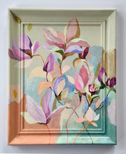 Load image into Gallery viewer, 'Our favourite tree' Original artwork on up-cycled wooden frame
