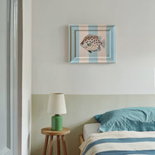 Load image into Gallery viewer, 'Spotty fish' Original artwork on up-cycled wooden frame
