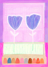 Load image into Gallery viewer, A3 Blue Tulips print
