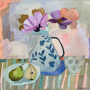 Sliced Pear Still Life- Giclee Fine Art Print