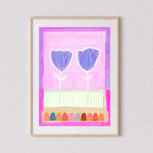 Load image into Gallery viewer, A3 Blue Tulips print
